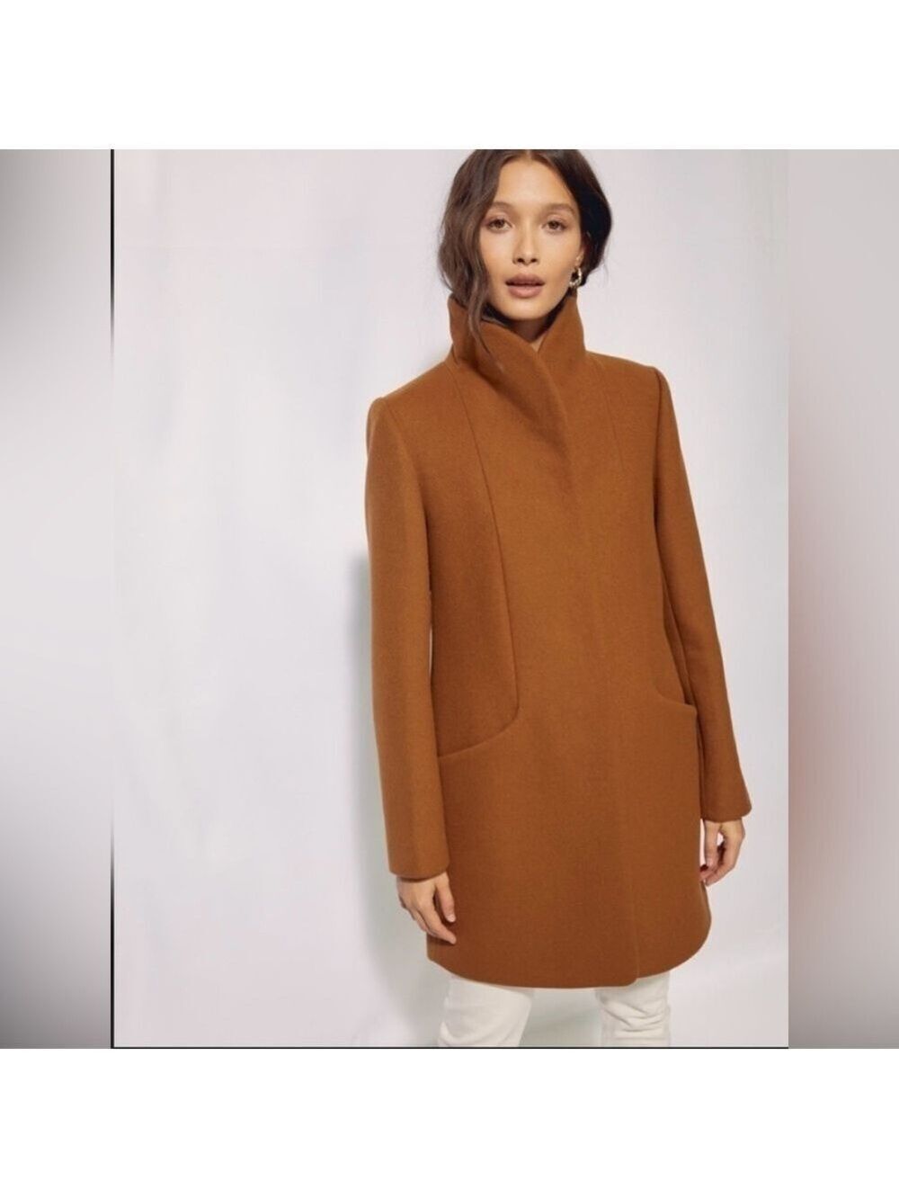 Aritzia Wilfred Cocoon Coat - Wool Cashmere Blend Sz XXS